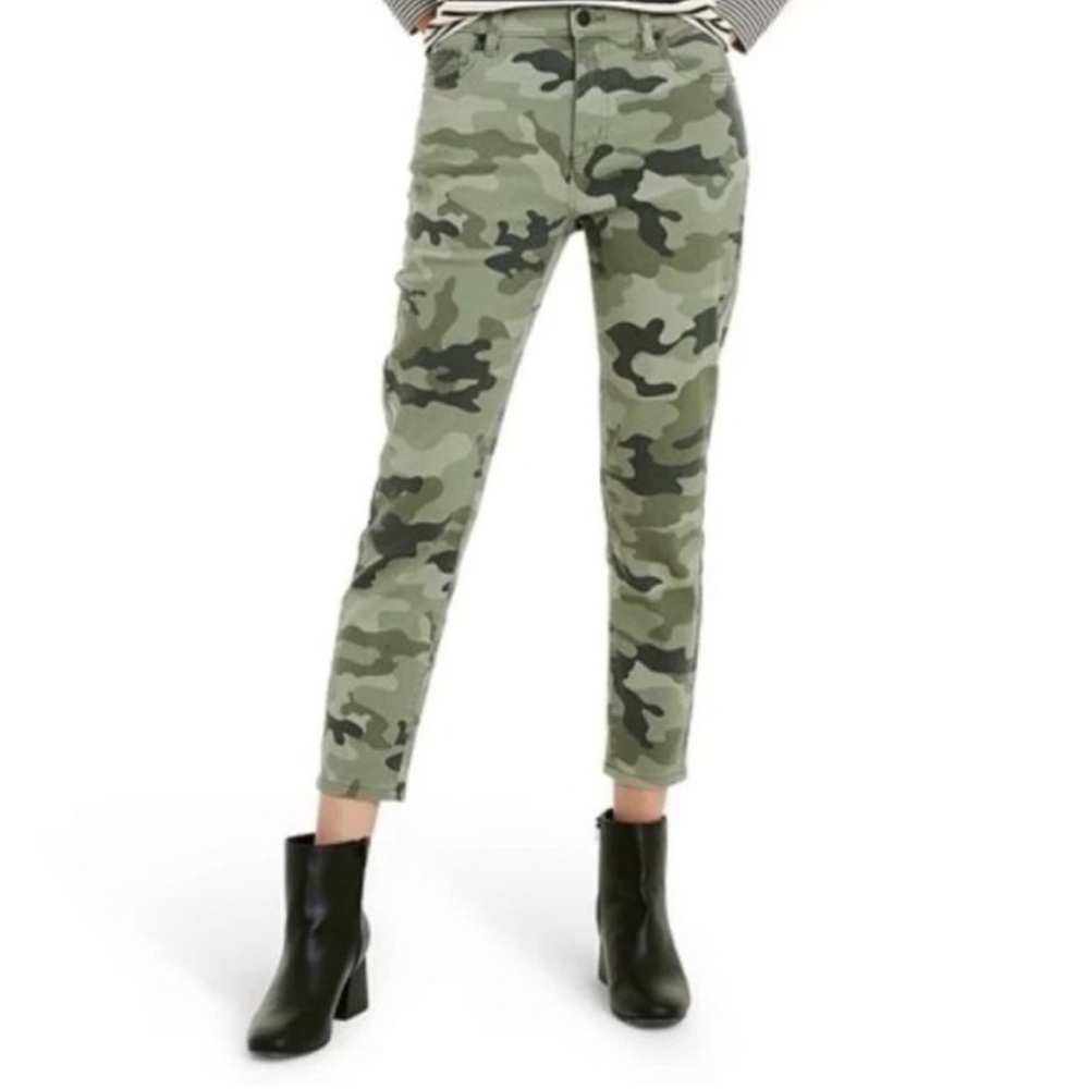 Nili Lotan Green Ankle Cropped Jeans